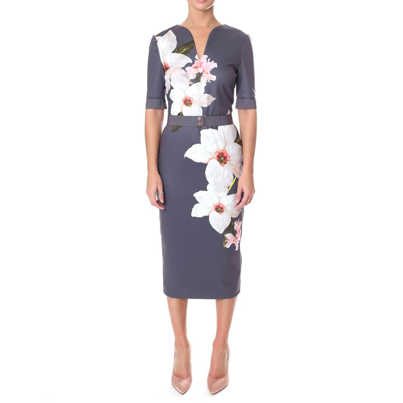 floral bodycon dresses Enticing White Floral Bodycon Dress