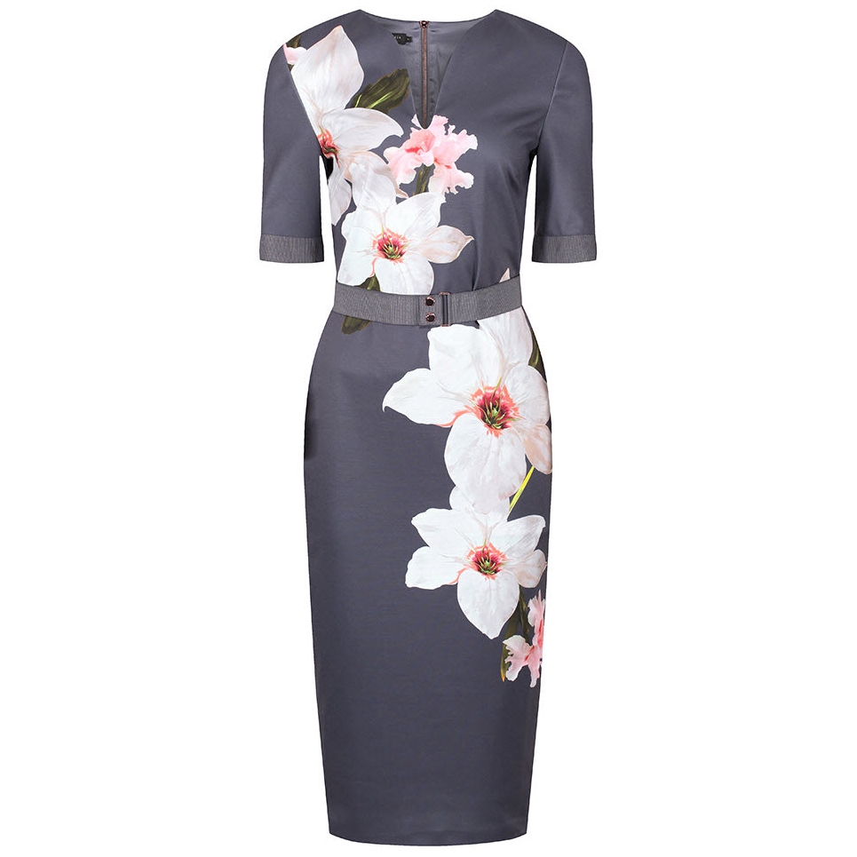 Ted Baker Bisslee Chatsworth Floral Print Bodycon Dress – evaChic