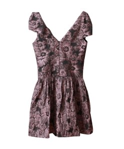 Rebecca Taylor Floral Jacquard Bow Dress