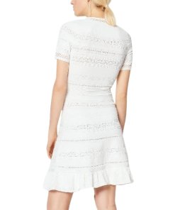 Sandro Kady Eyelet-Detail A-Line Dress