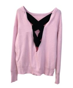 Maje Moon Crisscross-Back Sweater