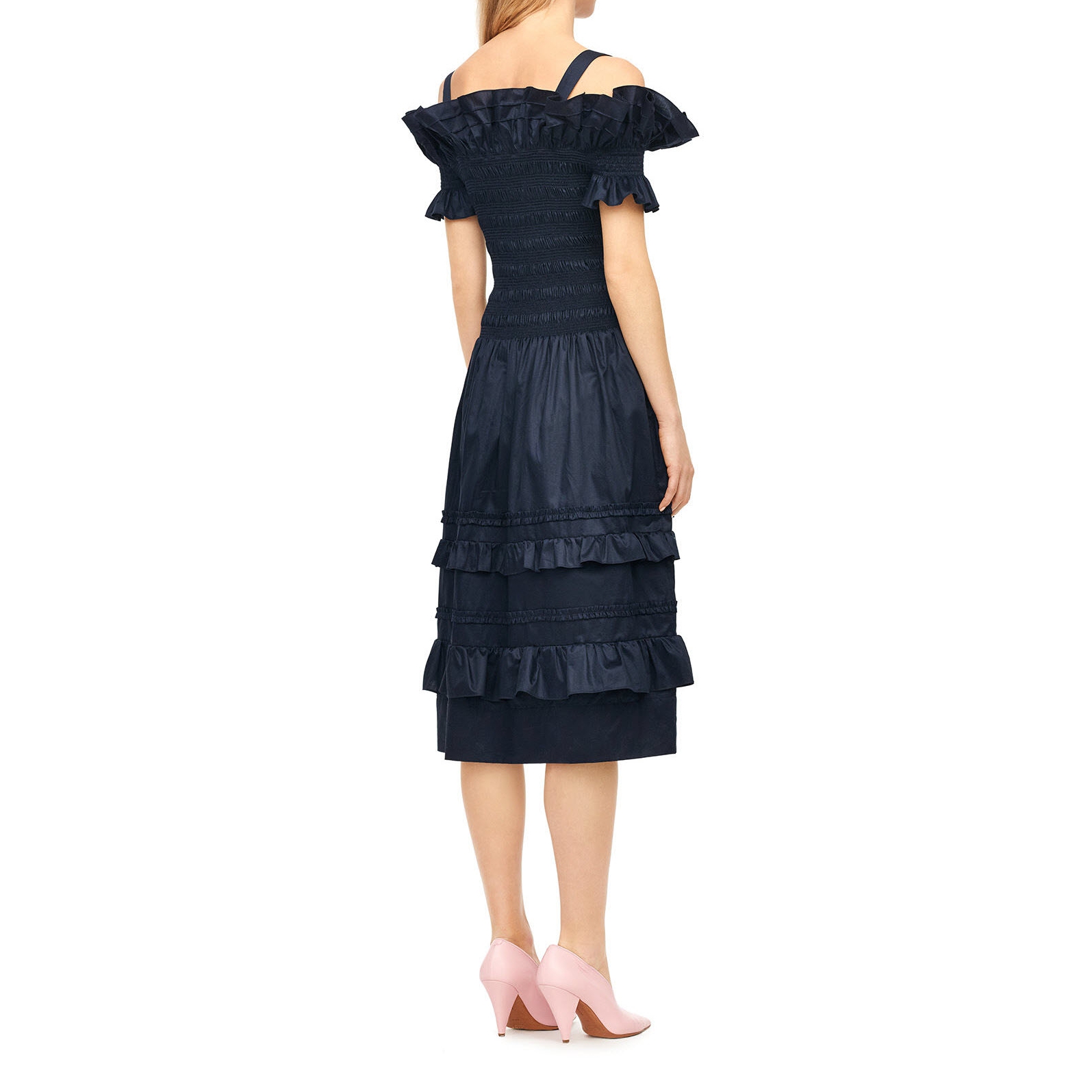cotton sateen dress Christy Lynn Lucie Cotton Sateen Dress Ivory Desert Rose main image 0