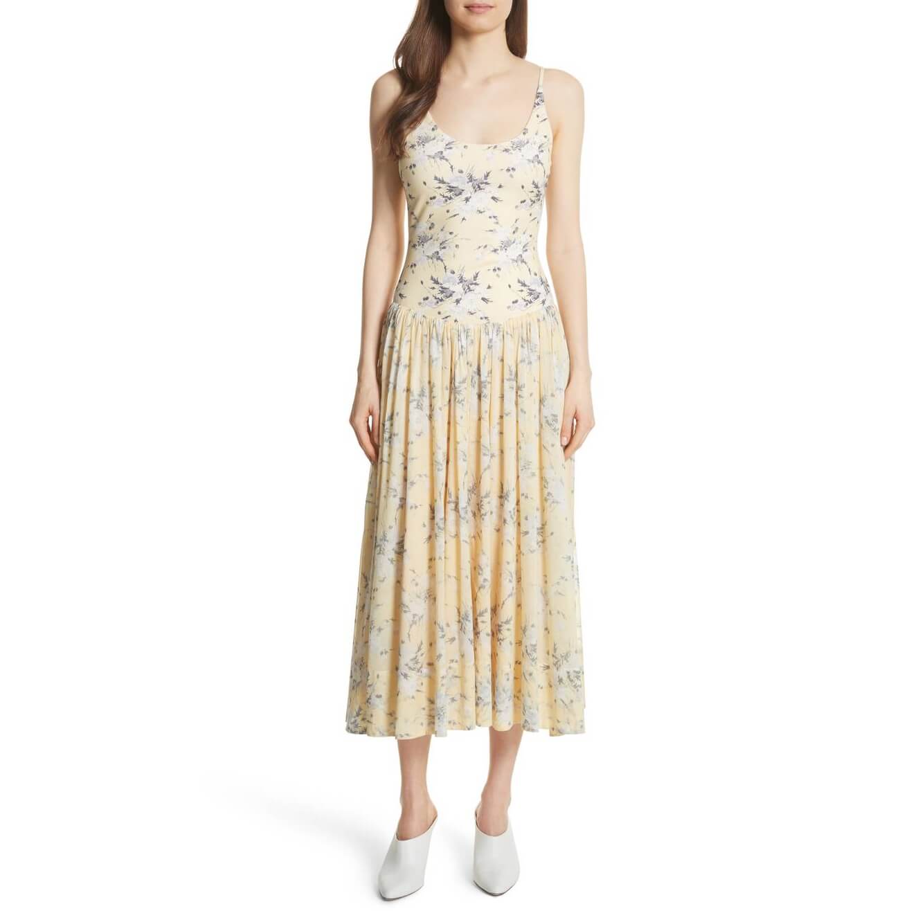 jersey vest dress Fifteen Twenty Elora Mixed Media Vest Dress - Oatmeal main image 1