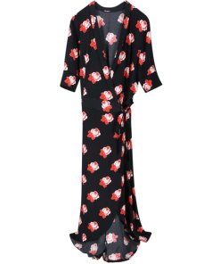 Ganni Harley Crepe Wrap Dress