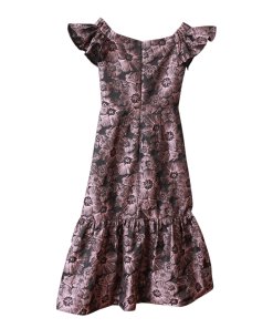Rebecca Taylor Off-The-Shoulder Floral Jacquard Dress