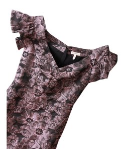 Rebecca Taylor Off-The-Shoulder Floral Jacquard Dress