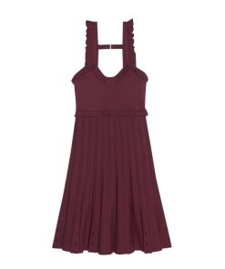 Sandro Silvi Ruffle Strap A-Line Dress
