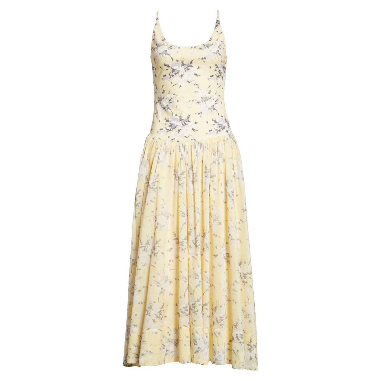 Rebecca Taylor Lemon Rose Jersey Midi Dress