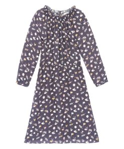 Rebecca Taylor Holly Flower Print Silk Dress
