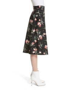 Rebecca Taylor Floral Ikat Wrap Skirt