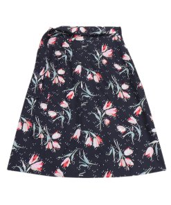 Rebecca Taylor Floral Ikat Wrap Skirt