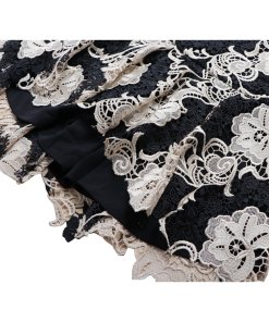 Alice + Olivia Cleora Fitted Lace Midi Dress