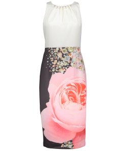 Ted Baker Rubelle Blenheim Palace Ruched Detail Midi Dress