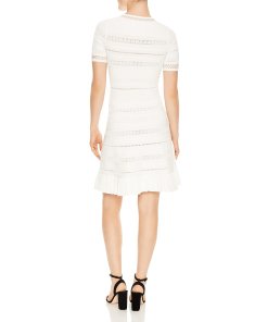 Sandro Kady Eyelet-Detail A-Line Dress