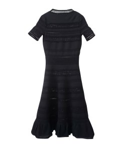 Sandro Kady Eyelet-Detail A-Line Dress