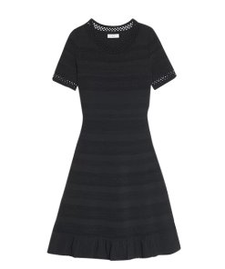 Sandro Kady Eyelet-Detail A-Line Dress