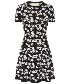 Kenzo Jackie Flowers Knit Mini Dress