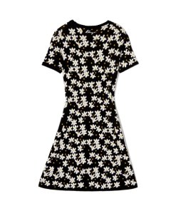 Kenzo Jackie Flowers Knit Mini Dress