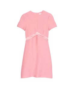 Sandro Isaure Silk-Sash A-Line Dress