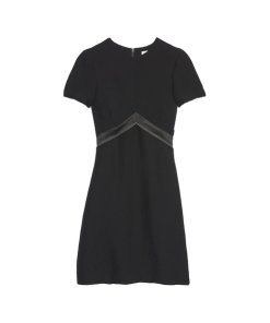 Sandro Isaure Silk-Sash A-Line Dress