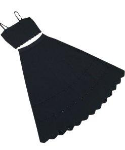 Sandro Sparks Knit Crop Top & Rosy Midi Skirt
