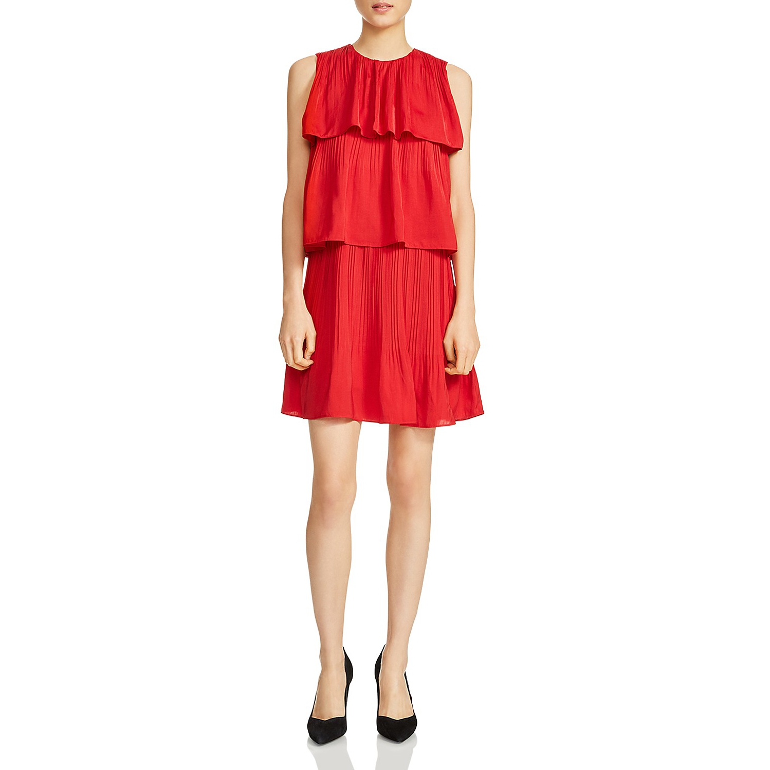 strapless open back dress Red Patent Leather Off The Shoulder Cut-Out Sexy Mini Latex Dress main image 1