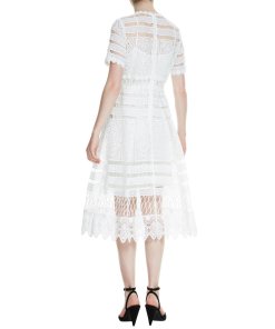 Maje Roseray Lace Midi Dress