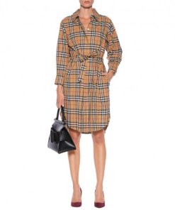 burberry-vintage-checked-cotton-shirtdress