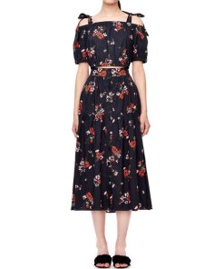 Rebecca Taylor Marguerite Floral Poplin Skirt