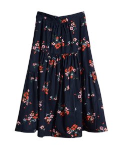 Rebecca Taylor Marguerite Floral Poplin Skirt