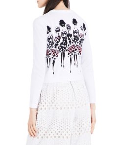 Alice + Olivia Ruthy Stace Knit Cotton-Blend Cardigan
