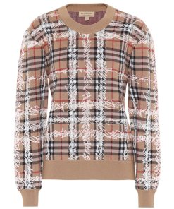 Burberry Kern 48 Scribble Check Merino Wool Sweater