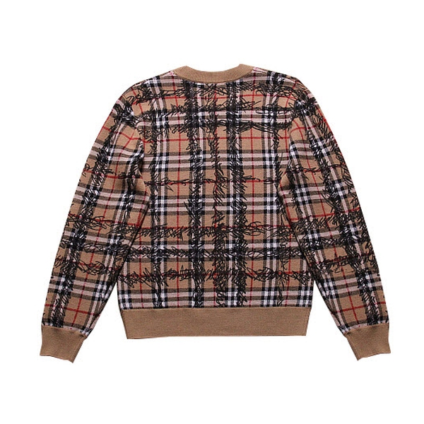 Burberry Kern 48 Scribble Check Merino Wool Sweater – evaChic