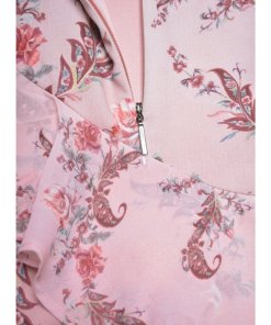 Haute Hippie Robbers Roost A-Line Ruffle Rose-Print Chiffon Dress