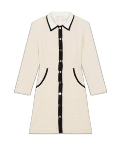 Maje Renalo Mini Tweed Shirt Dress