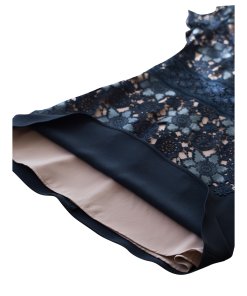 The Kooples Waxed Combo Floral Lace Mini Dress