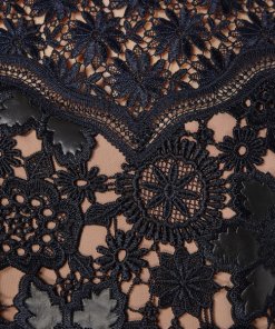 The Kooples Waxed Combo Floral Lace Mini Dress