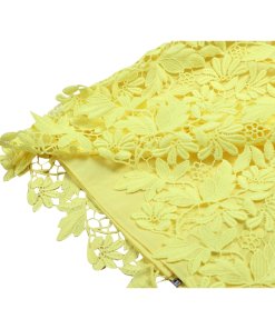 Alice + Olivia Franca Flutter Sleeve Lace Top