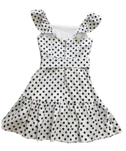 Alice + Olivia Farah Sleeveless Polka-Dot Mini Dress