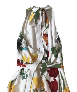 Alice + Olivia Cyprus Multicolor Floral Halter Jumpsuit