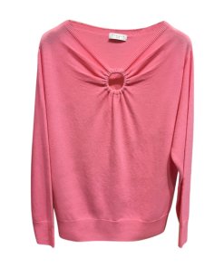 Sandro Neige Ring-Detail Cutout Sweater