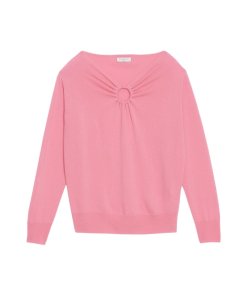 Sandro Neige Ring-Detail Cutout Sweater