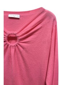 Sandro Neige Ring-Detail Cutout Sweater