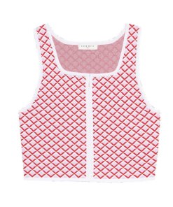Sandro Twin Cropped Knit Top & Viviane Skirt