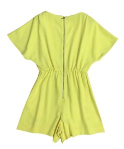 Alice + Olivia Ashlea Flutter-Sleeve Romper