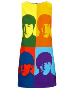 Alice + Olivia X The Beatles Clyde Printed Mini Shift Dress