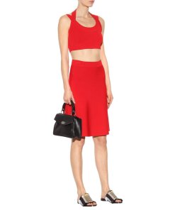 T by Alexander Wang Stretch A-Line Flare Skirt