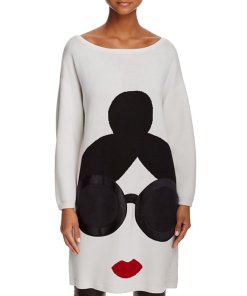 Alice + Olivia Stace Face Sweater Dress