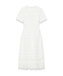 Maje Roseray Lace Midi Dress