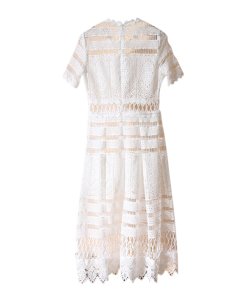 Maje Roseray Lace Midi Dress
